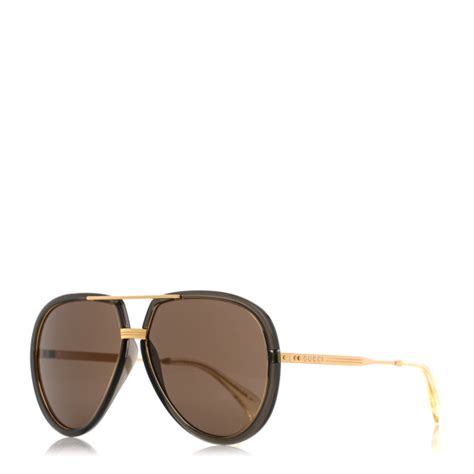 GUCCI Aviator Sunglasses GG0904S Gold 